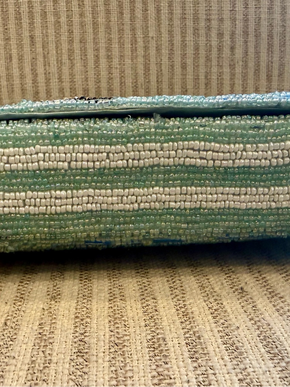 Made in India Light Blue Beaded Sailboat Shoulder Bag - Picture 8 of 8